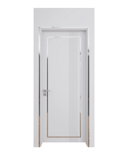 BY-6001V Porte intérieure Laqué Vitrée